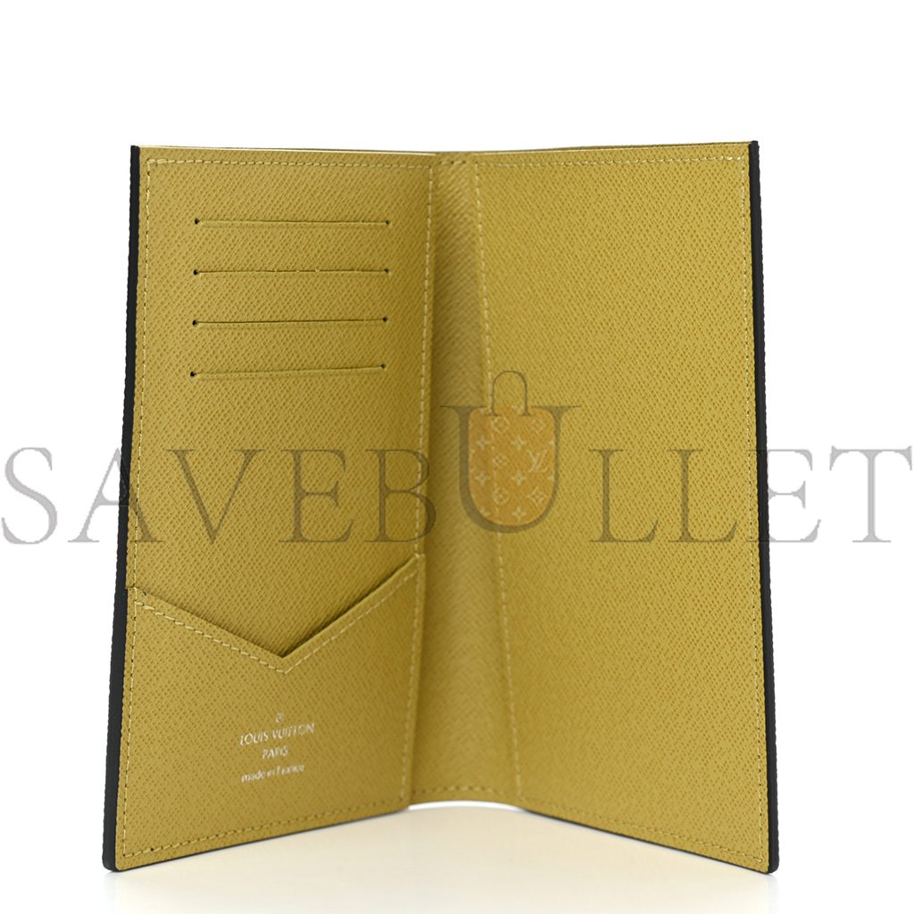 l**is V*t*n damier graphite stamps passport cover olive n64604 (14*10*2.5cm)